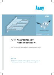 K219 Fireboard samonosivi stropovi F90 - Knauf