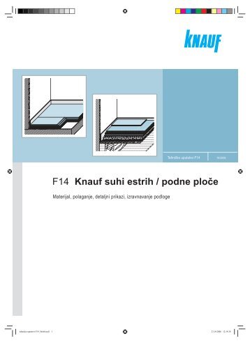 F14 Knauf suhi estrih / podne ploće