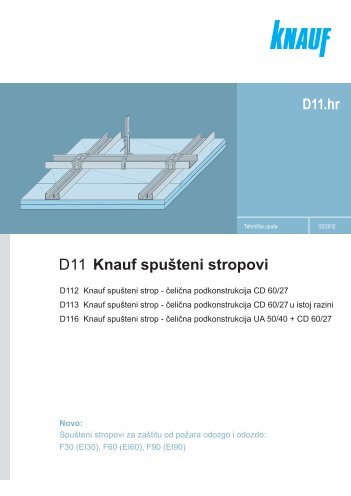 D11 Knauf spušteni stropovi