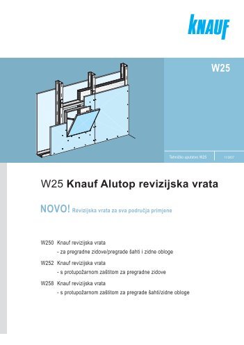 W25 Knauf alutop revizijska vrata