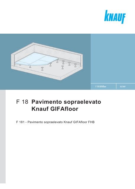 F 18 Pavimento sopraelevato Knauf GIFAfloor