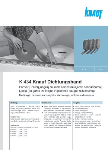 K 434 Knauf Dichtungsband