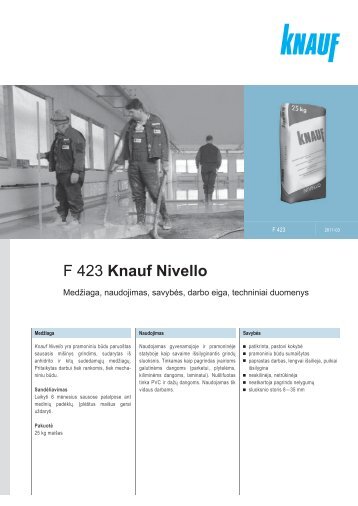 F 423 Knauf Nivello