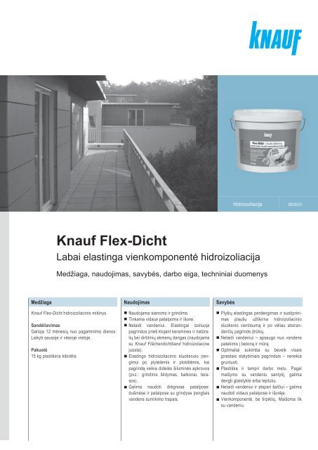 Knauf Flex-Dicht 15 Kg – Flexibles Abdichtungssystem Für Balkon, Dusche & Terrassen