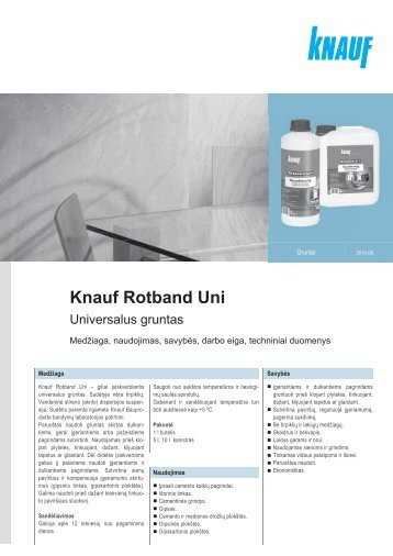 Knauf Rotband Uni