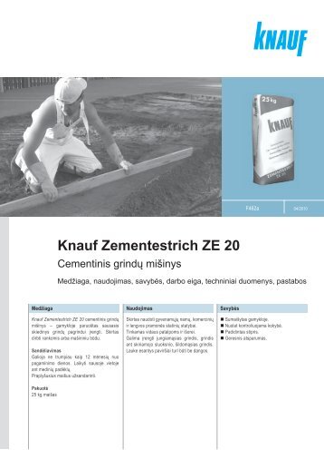 Knauf Zementestrich ZE 20