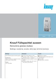 Knauf Füllspachtel aussen