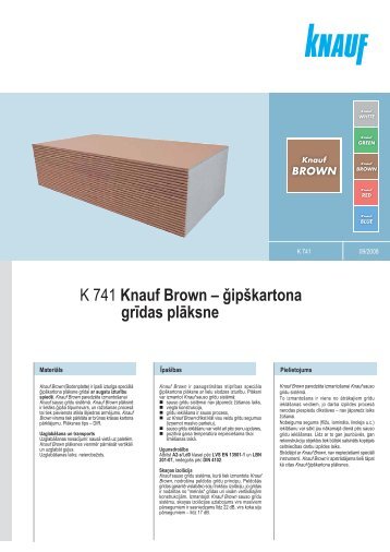Tehniskā lapa (PDF / 243 KB) - Knauf