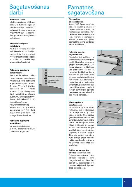 Aquapanel Floor, cementa plāksne grīdai, buklets (PDF ... - Knauf