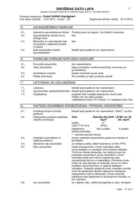 Uniflott imprägniert 60 KB - Knauf