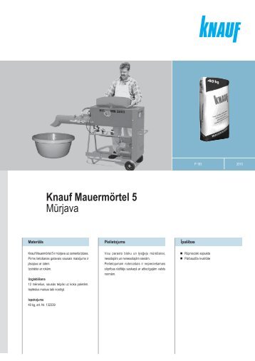 Tehniskā lapa (PDF / 100 KB) - Knauf