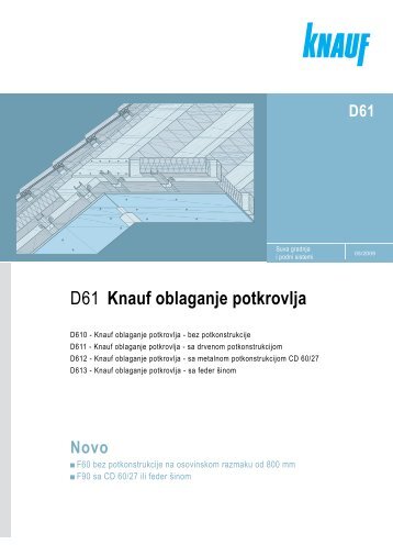 D61 Knauf oblaganje potkrovlja