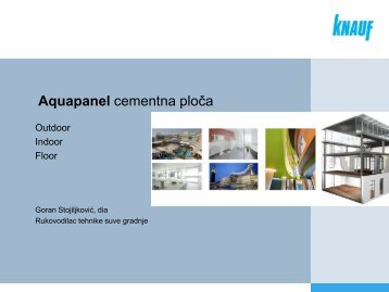 Aquapanel cementna ploÄa - Knauf Insulation