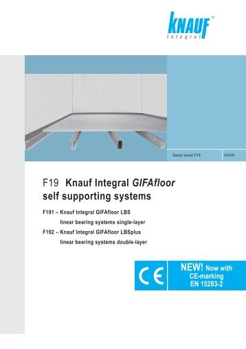 Technical Data Sheet F19 (PDF; 1.8 MB) - bei Knauf Integral