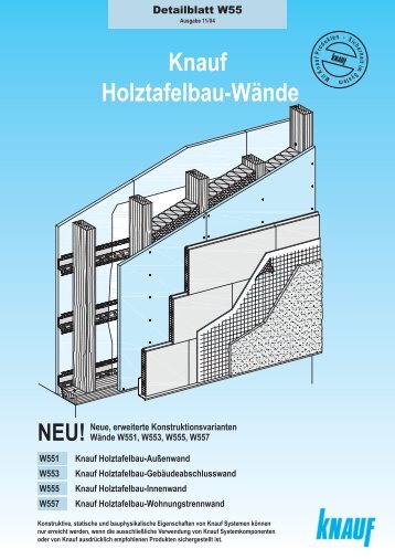 Knauf Holztafelbau-WÃ¤nde