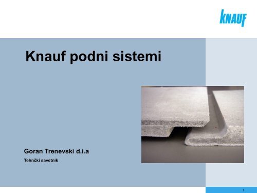 Knauf podni sistemi - Knauf Insulation