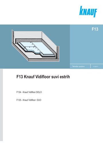 F13 Knauf Vidifloor suvi estrih