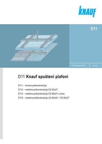 D11 Knauf spuÅ¡teni plafoni