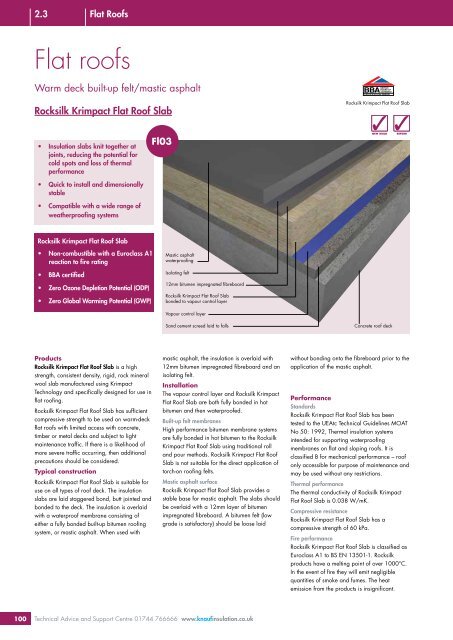 Flat Roofs - Knauf Insulation