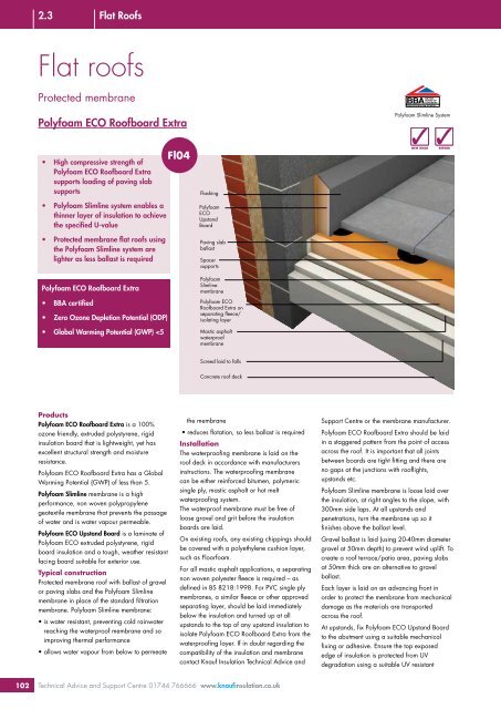 Flat Roofs - Knauf Insulation