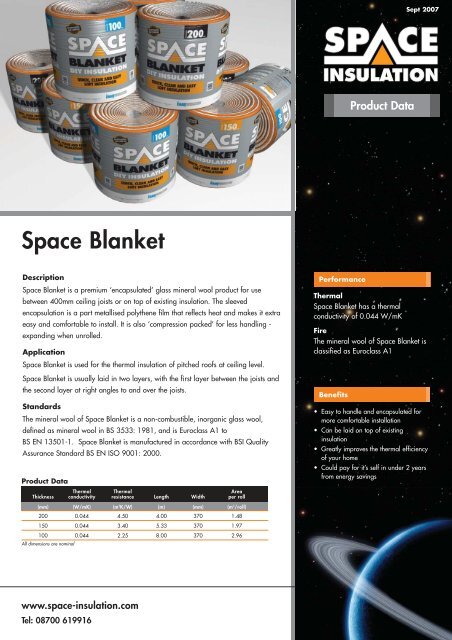 Space on sale blanket insulation