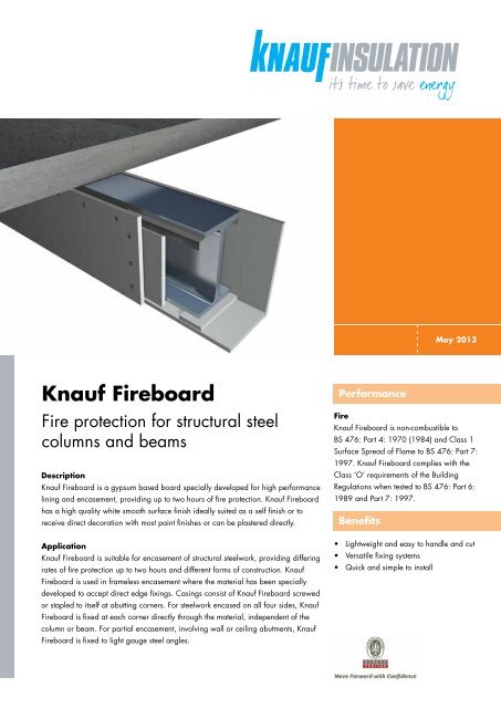 Datasheet - Knauf Fireboard - Knauf Insulation