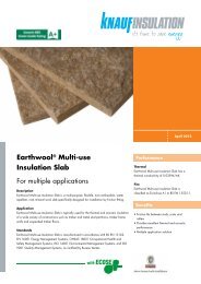 EarthwoolÂ® Multi-use Insulation Slab For multiple ... - Knauf Insulation