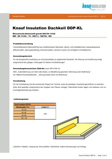 Knauf Insulation Dachkeil DDP-KL