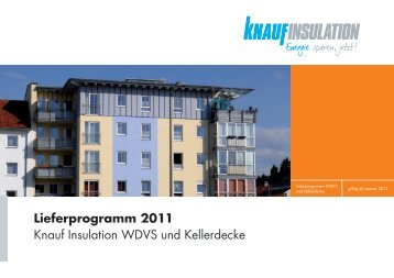 Lieferprogramm 2011 - Knauf Insulation