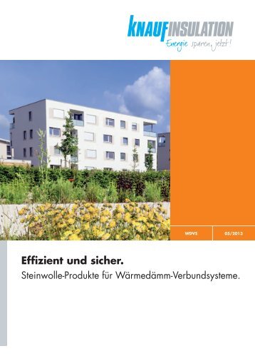 WDVS: Effizient und sicher.PDF - 4.29 MB - Knauf Insulation