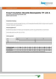 Knauf Insulation Akustik-DÃ¤mmplatte TP 120 A