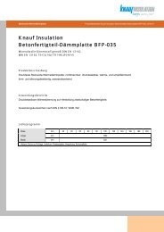 Knauf Insulation Betonfertigteil-DÃ¤mmplatte BFP-035