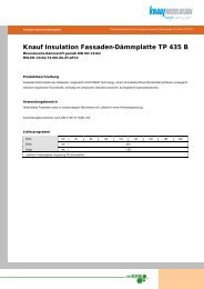 Knauf Insulation Fassaden-DÃ¤mmplatte TP 435 B