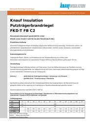 Knauf Insulation PutztrÃ¤gerbrandriegel FKD-T FB C2