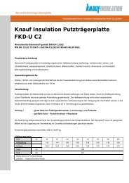 Knauf Insulation PutztrÃ¤gerplatte FKD-U C2