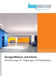 Tiefgarage und Kellerdecke - Knauf Insulation