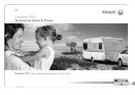 Caravans 2014 Technische Daten & Preise - Knaus