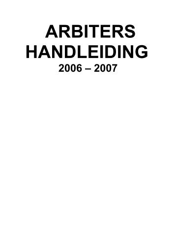 ARBITERS HANDLEIDING - KNDB