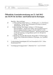 Ãffentliche Gemeinderatssitzung am 23. Juli 2012 um ... - Knetzgau