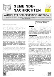 GEMEINDE- NACHRICHTEN - Knetzgau