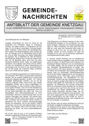 GEMEINDE- NACHRICHTEN - Knetzgau