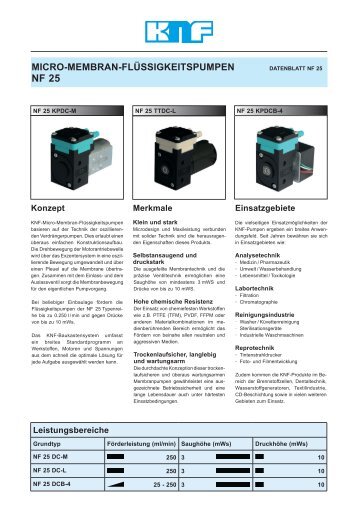 Datenblatt - KNF