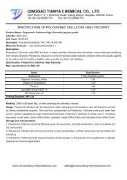 Specification of Polyanionic Cellulose High Viscosity