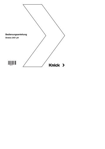 Deutsc Bedienungsanleitung - Knick Elektronische Meßgeräte ...