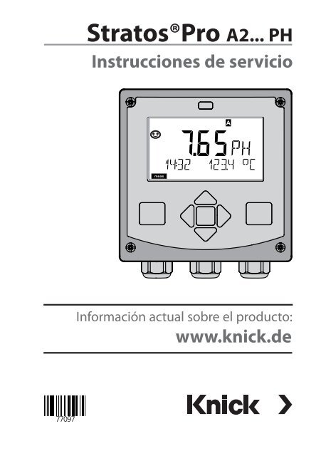 StratosÂ®Pro A2... PH Instrucciones de servicio - Knick Elektronische ...