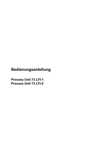 Bedienungsanleitung - Knick Elektronische MeÃgerÃ¤te GmbH & Co.