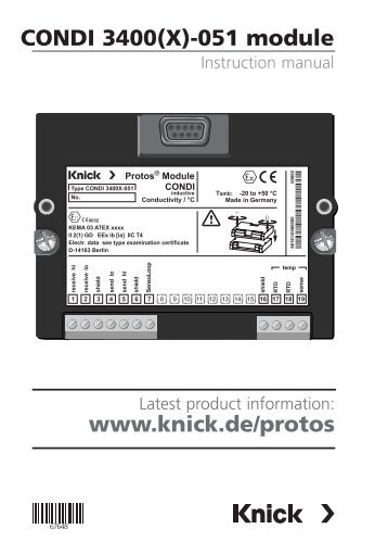 3400_5_051_en (2.56 MB) - Knick Elektronische MeÃgerÃ¤te GmbH ...