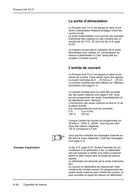 Mode d'emploi Process Unit 73 LF - Knick