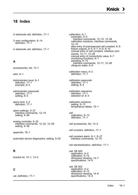 Process Unit 73 LF - Knick