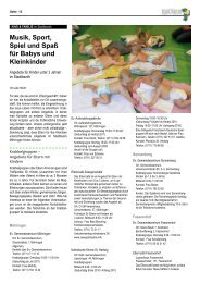 Angebote fÃ¼r Kleinkinder - Knickbein